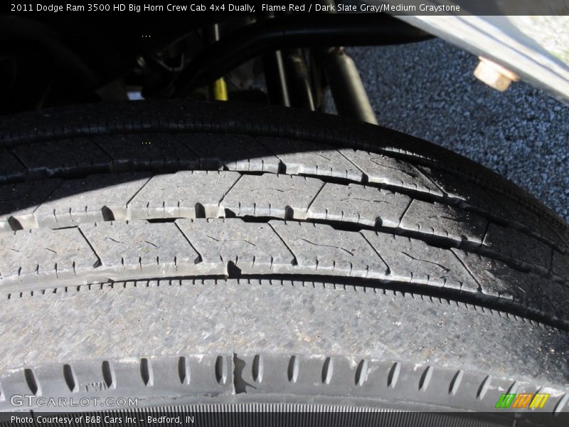 Flame Red / Dark Slate Gray/Medium Graystone 2011 Dodge Ram 3500 HD Big Horn Crew Cab 4x4 Dually