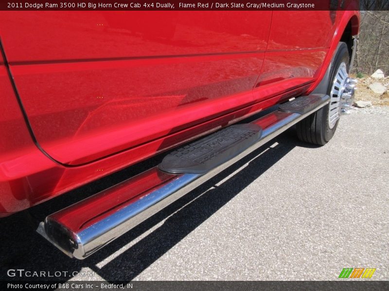 Flame Red / Dark Slate Gray/Medium Graystone 2011 Dodge Ram 3500 HD Big Horn Crew Cab 4x4 Dually