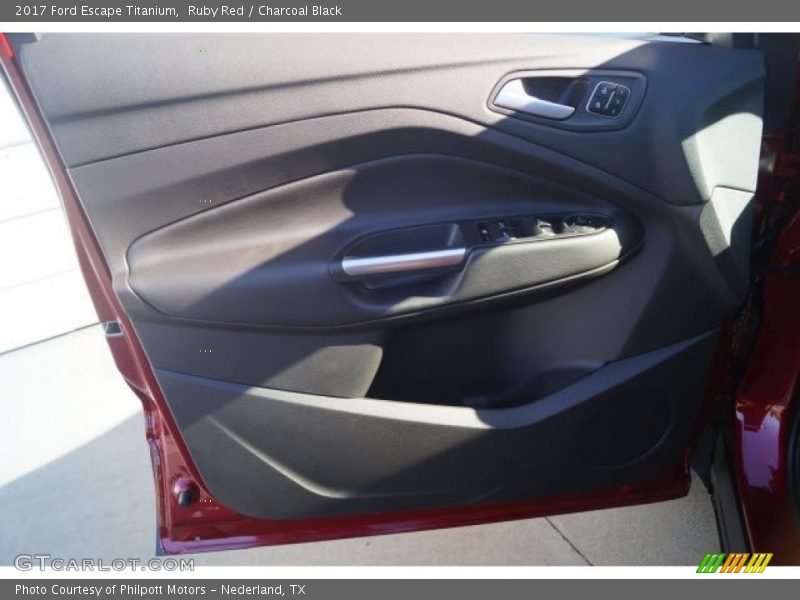 Ruby Red / Charcoal Black 2017 Ford Escape Titanium