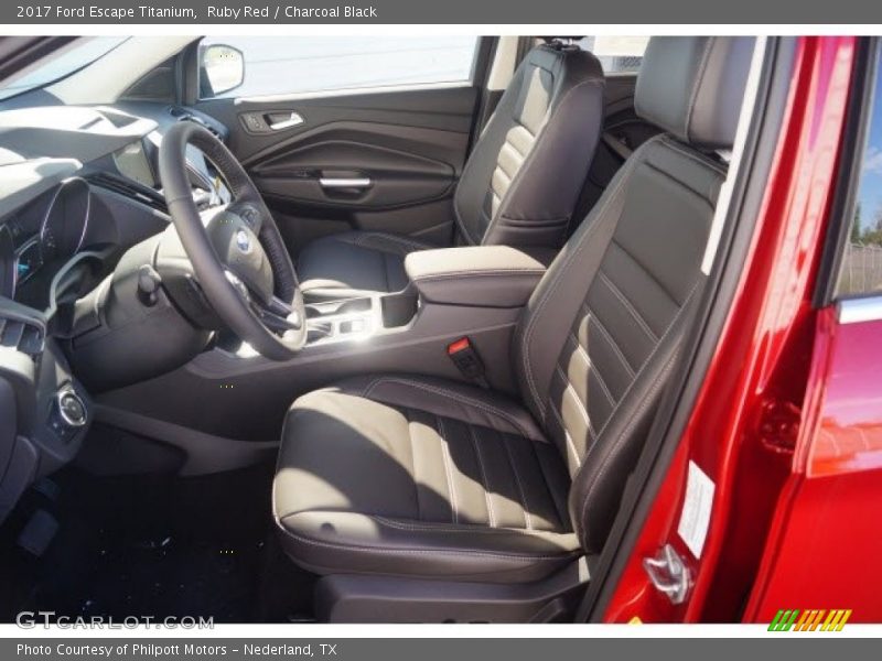 Ruby Red / Charcoal Black 2017 Ford Escape Titanium