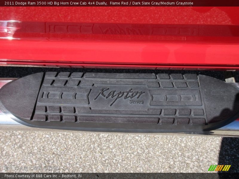 Flame Red / Dark Slate Gray/Medium Graystone 2011 Dodge Ram 3500 HD Big Horn Crew Cab 4x4 Dually