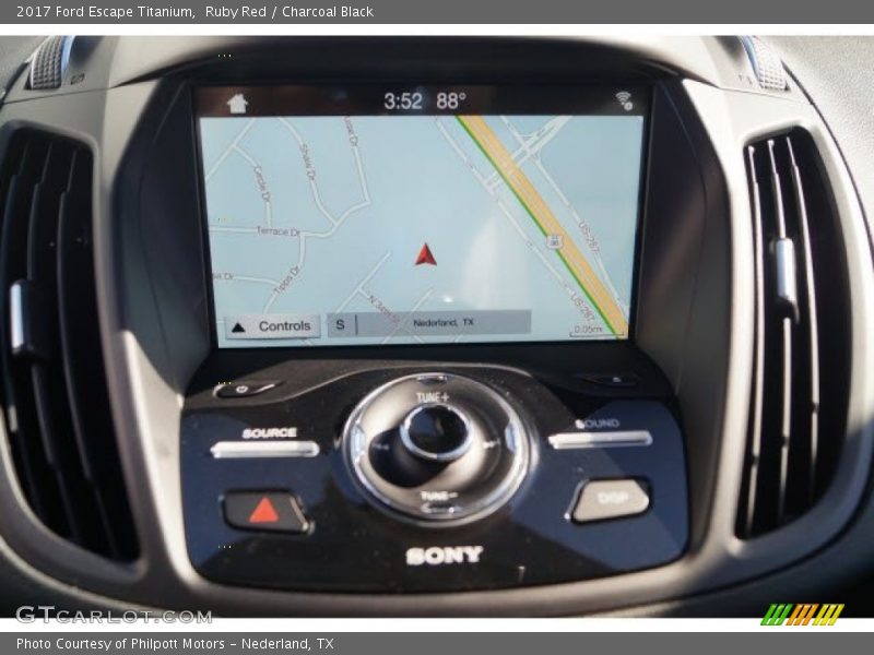 Ruby Red / Charcoal Black 2017 Ford Escape Titanium