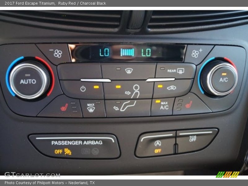 Ruby Red / Charcoal Black 2017 Ford Escape Titanium