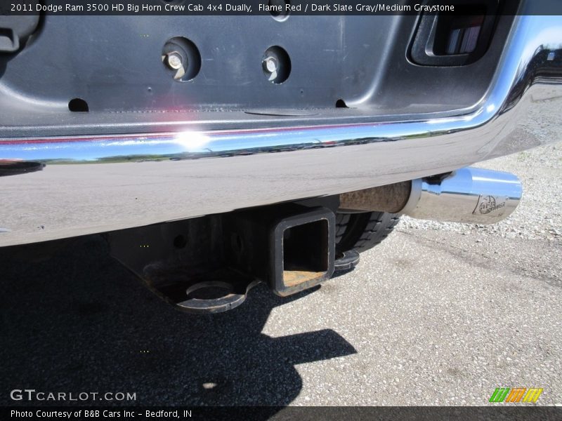 Flame Red / Dark Slate Gray/Medium Graystone 2011 Dodge Ram 3500 HD Big Horn Crew Cab 4x4 Dually