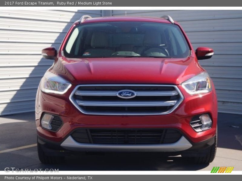 Ruby Red / Medium Light Stone 2017 Ford Escape Titanium