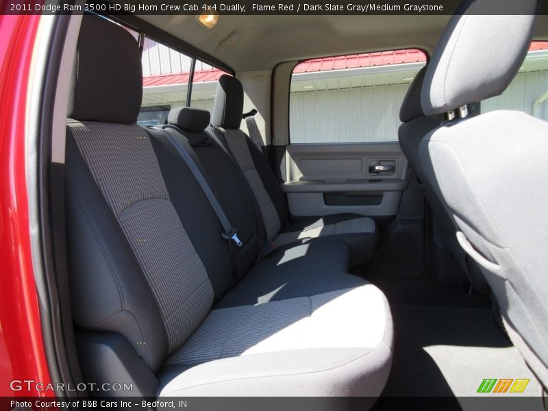 Flame Red / Dark Slate Gray/Medium Graystone 2011 Dodge Ram 3500 HD Big Horn Crew Cab 4x4 Dually