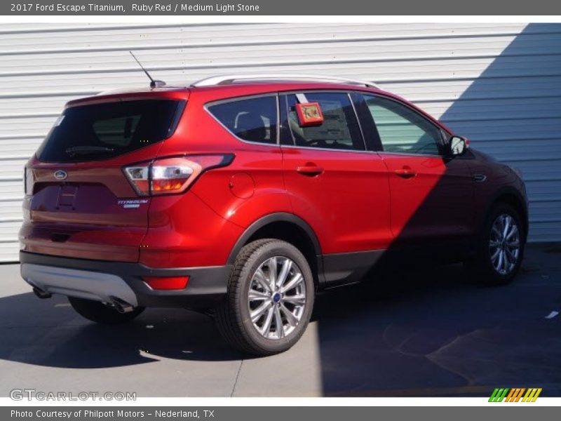 Ruby Red / Medium Light Stone 2017 Ford Escape Titanium