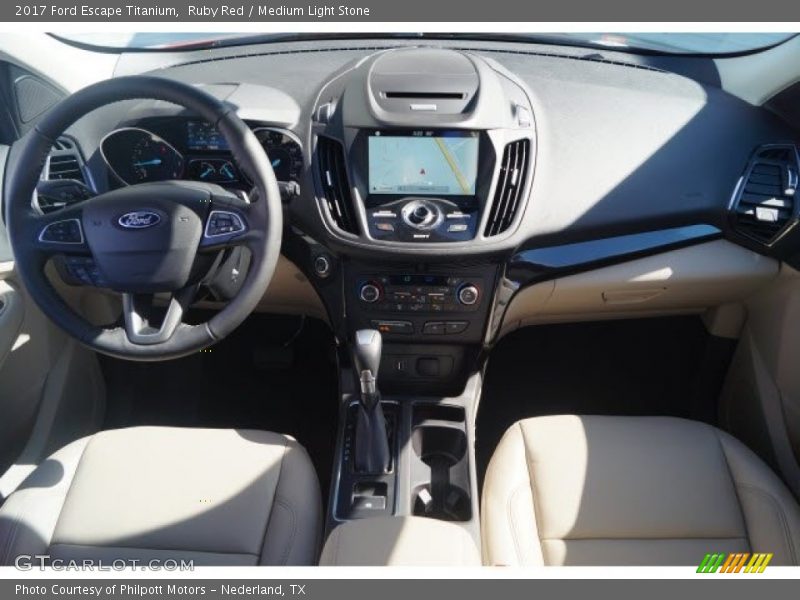 Ruby Red / Medium Light Stone 2017 Ford Escape Titanium