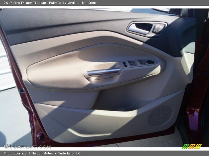 Ruby Red / Medium Light Stone 2017 Ford Escape Titanium