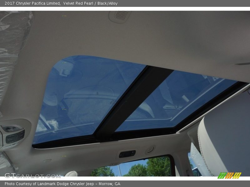 Velvet Red Pearl / Black/Alloy 2017 Chrysler Pacifica Limited