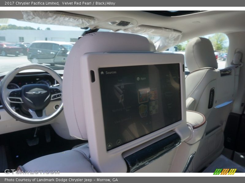 Velvet Red Pearl / Black/Alloy 2017 Chrysler Pacifica Limited