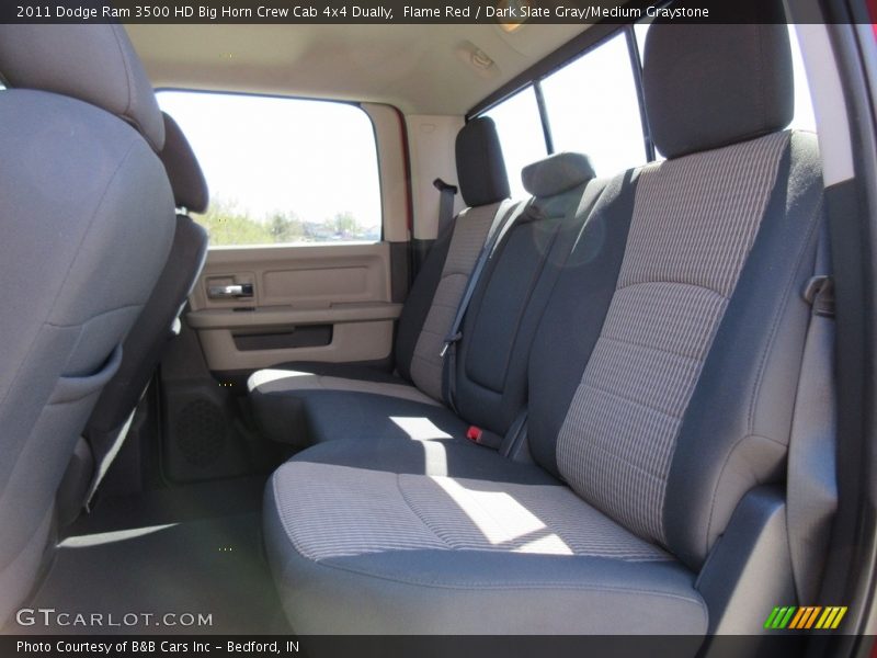 Flame Red / Dark Slate Gray/Medium Graystone 2011 Dodge Ram 3500 HD Big Horn Crew Cab 4x4 Dually