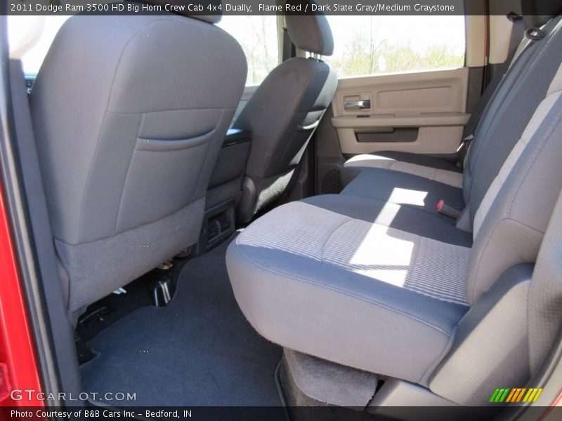 Flame Red / Dark Slate Gray/Medium Graystone 2011 Dodge Ram 3500 HD Big Horn Crew Cab 4x4 Dually