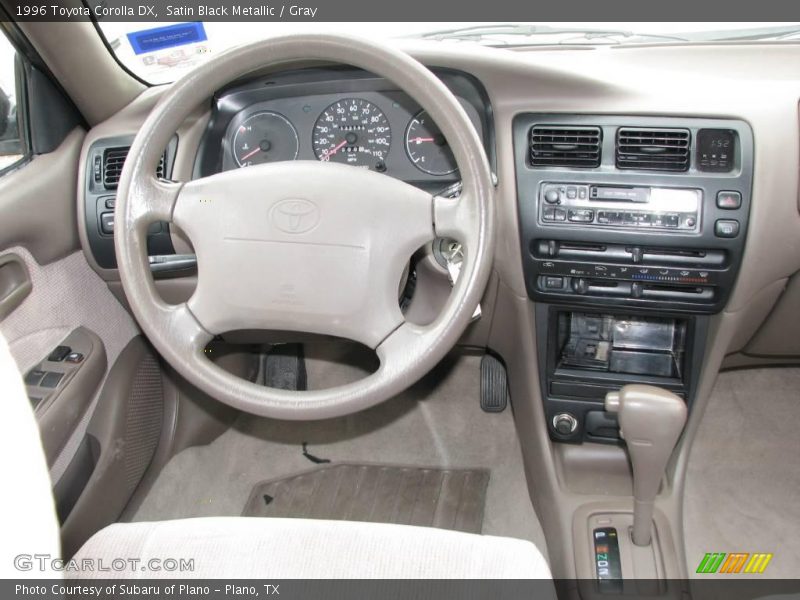 Satin Black Metallic / Gray 1996 Toyota Corolla DX