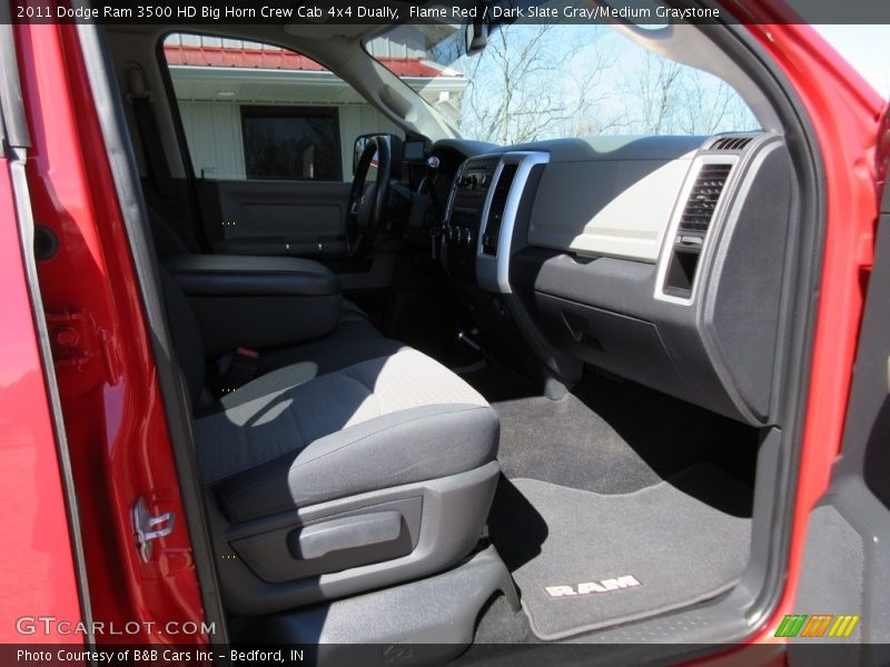 Flame Red / Dark Slate Gray/Medium Graystone 2011 Dodge Ram 3500 HD Big Horn Crew Cab 4x4 Dually