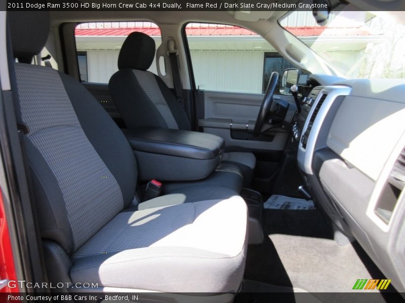 Flame Red / Dark Slate Gray/Medium Graystone 2011 Dodge Ram 3500 HD Big Horn Crew Cab 4x4 Dually