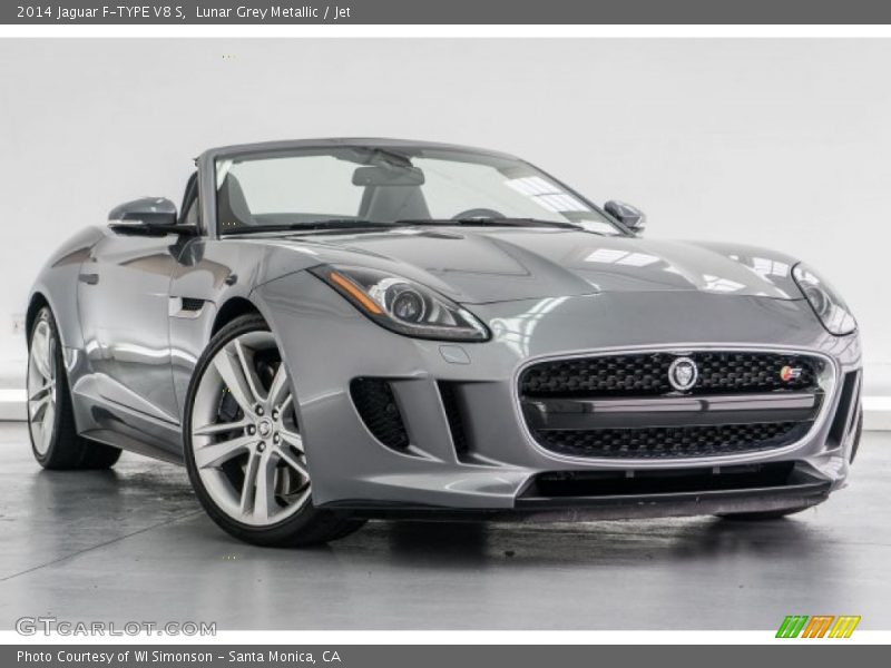 Lunar Grey Metallic / Jet 2014 Jaguar F-TYPE V8 S