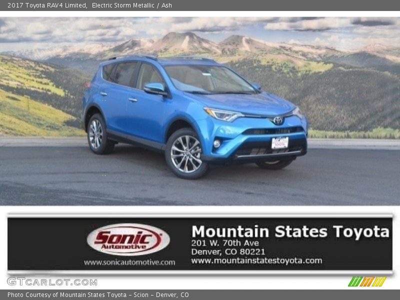 Electric Storm Metallic / Ash 2017 Toyota RAV4 Limited