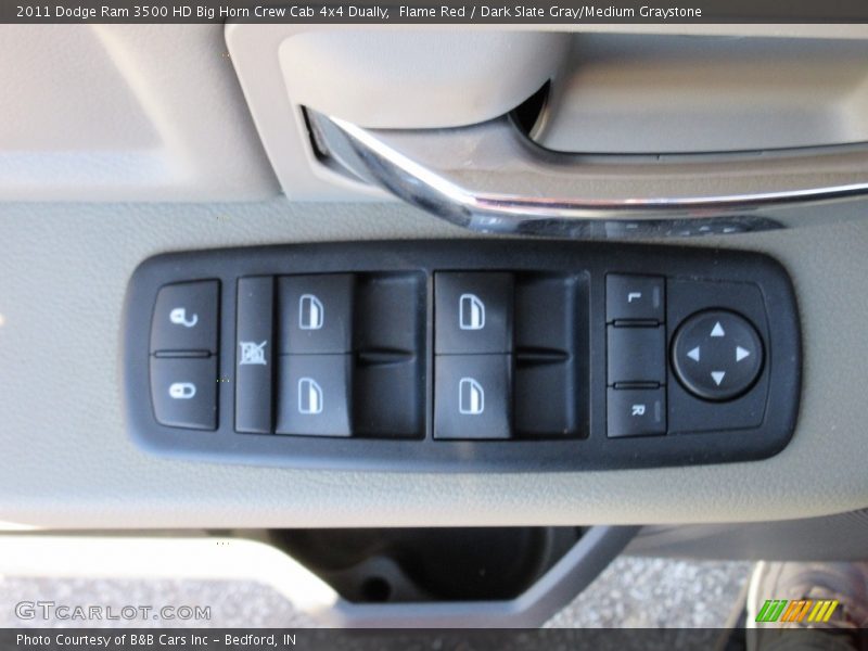 Flame Red / Dark Slate Gray/Medium Graystone 2011 Dodge Ram 3500 HD Big Horn Crew Cab 4x4 Dually