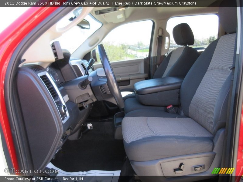 Flame Red / Dark Slate Gray/Medium Graystone 2011 Dodge Ram 3500 HD Big Horn Crew Cab 4x4 Dually