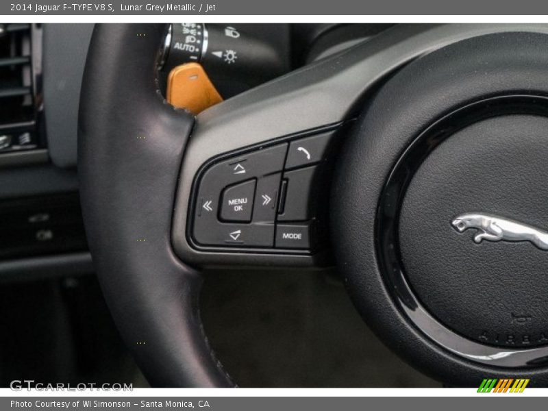 Lunar Grey Metallic / Jet 2014 Jaguar F-TYPE V8 S