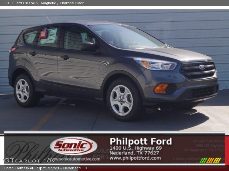 Magnetic / Charcoal Black 2017 Ford Escape S