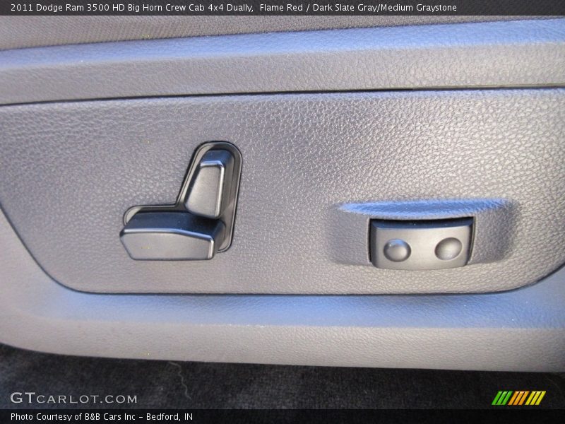 Flame Red / Dark Slate Gray/Medium Graystone 2011 Dodge Ram 3500 HD Big Horn Crew Cab 4x4 Dually
