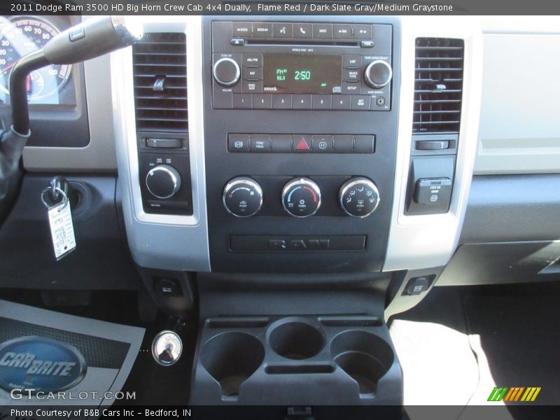 Flame Red / Dark Slate Gray/Medium Graystone 2011 Dodge Ram 3500 HD Big Horn Crew Cab 4x4 Dually