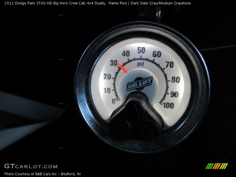 Flame Red / Dark Slate Gray/Medium Graystone 2011 Dodge Ram 3500 HD Big Horn Crew Cab 4x4 Dually