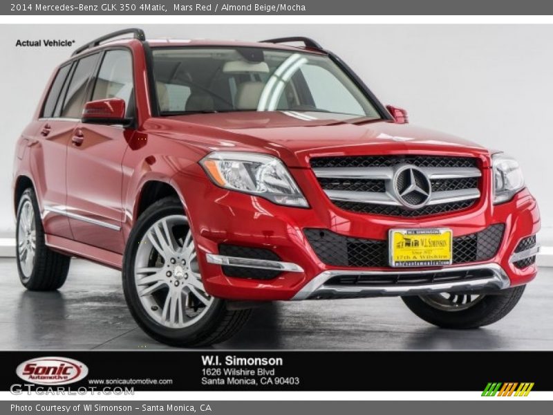 Mars Red / Almond Beige/Mocha 2014 Mercedes-Benz GLK 350 4Matic