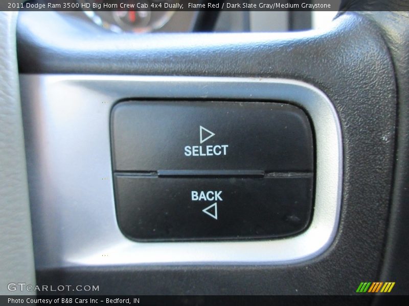 Flame Red / Dark Slate Gray/Medium Graystone 2011 Dodge Ram 3500 HD Big Horn Crew Cab 4x4 Dually