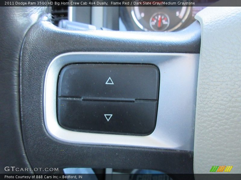 Flame Red / Dark Slate Gray/Medium Graystone 2011 Dodge Ram 3500 HD Big Horn Crew Cab 4x4 Dually