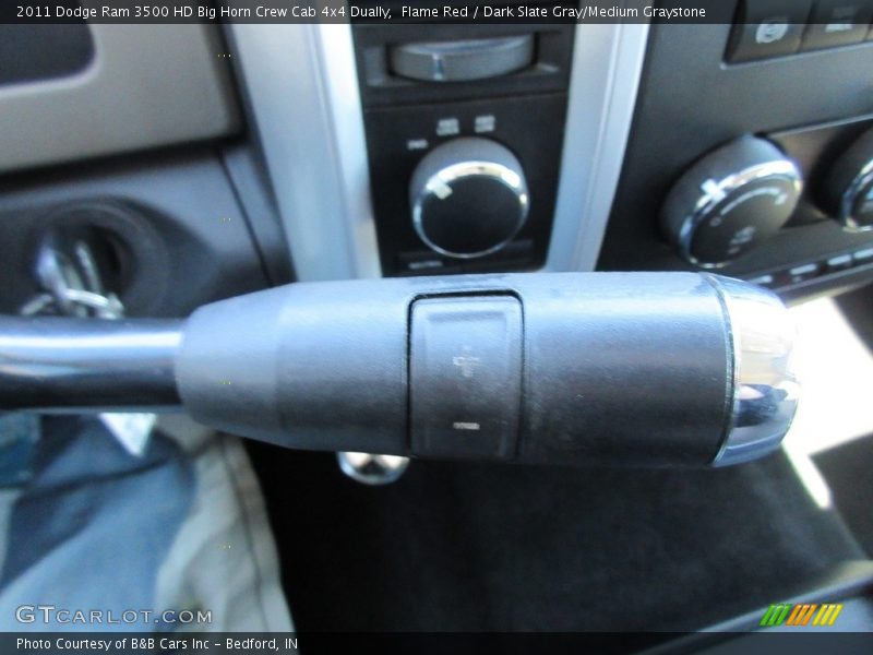 Flame Red / Dark Slate Gray/Medium Graystone 2011 Dodge Ram 3500 HD Big Horn Crew Cab 4x4 Dually