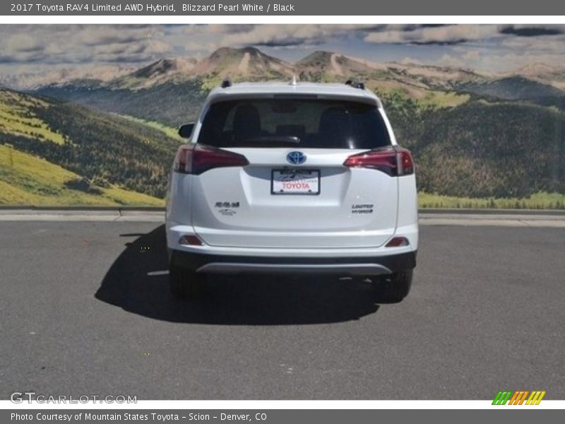 Blizzard Pearl White / Black 2017 Toyota RAV4 Limited AWD Hybrid