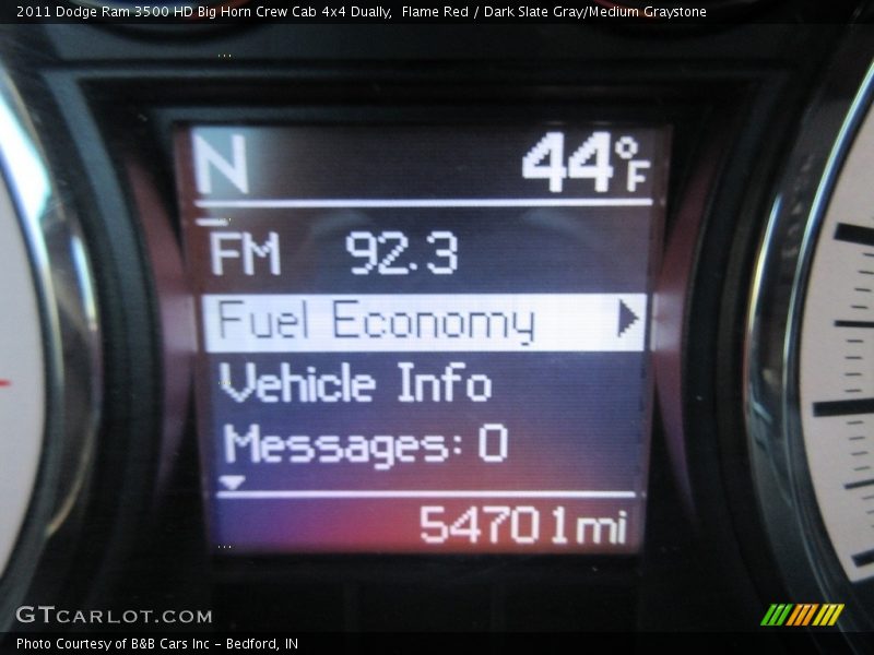 Flame Red / Dark Slate Gray/Medium Graystone 2011 Dodge Ram 3500 HD Big Horn Crew Cab 4x4 Dually