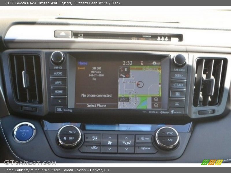 Blizzard Pearl White / Black 2017 Toyota RAV4 Limited AWD Hybrid