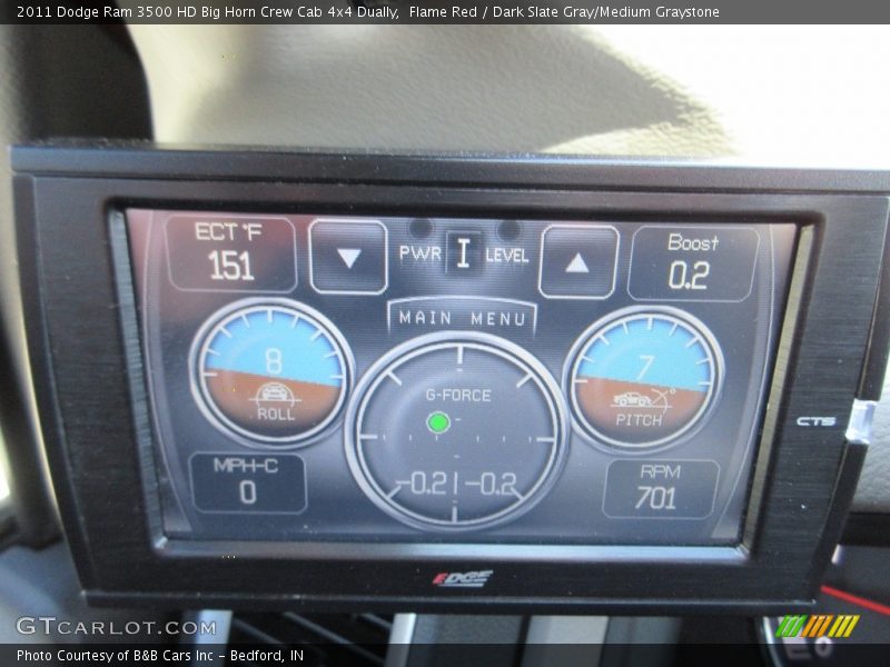 Flame Red / Dark Slate Gray/Medium Graystone 2011 Dodge Ram 3500 HD Big Horn Crew Cab 4x4 Dually