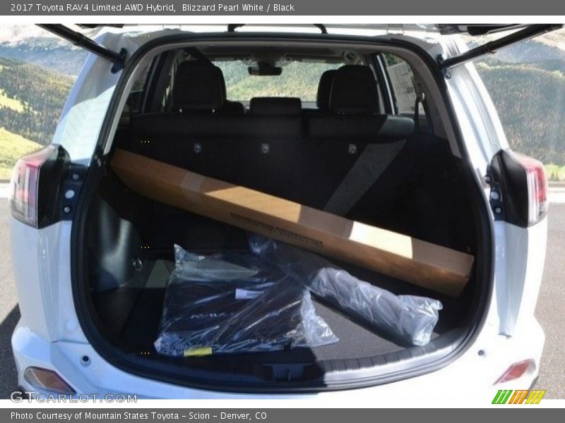 Blizzard Pearl White / Black 2017 Toyota RAV4 Limited AWD Hybrid