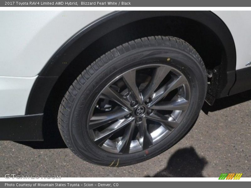 Blizzard Pearl White / Black 2017 Toyota RAV4 Limited AWD Hybrid