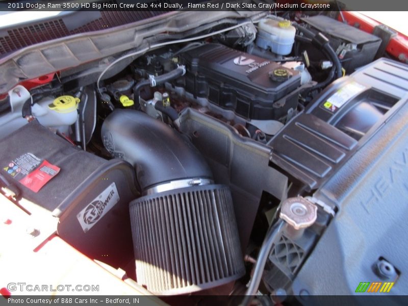 Flame Red / Dark Slate Gray/Medium Graystone 2011 Dodge Ram 3500 HD Big Horn Crew Cab 4x4 Dually