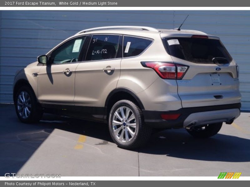 White Gold / Medium Light Stone 2017 Ford Escape Titanium