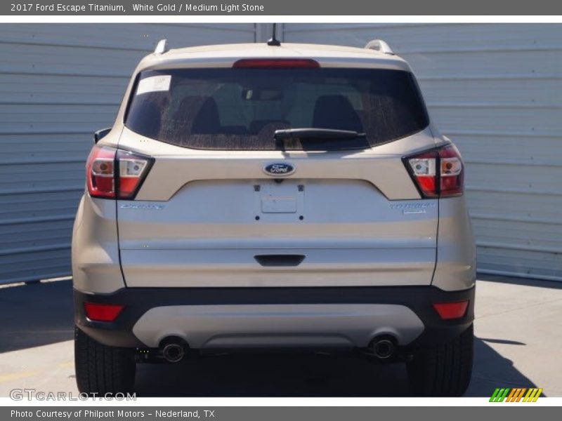 White Gold / Medium Light Stone 2017 Ford Escape Titanium