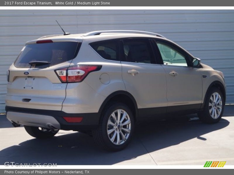 White Gold / Medium Light Stone 2017 Ford Escape Titanium