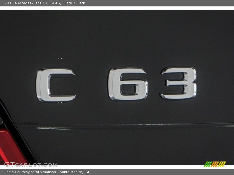Black / Black 2013 Mercedes-Benz C 63 AMG