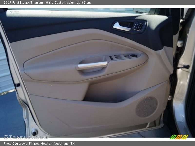 White Gold / Medium Light Stone 2017 Ford Escape Titanium