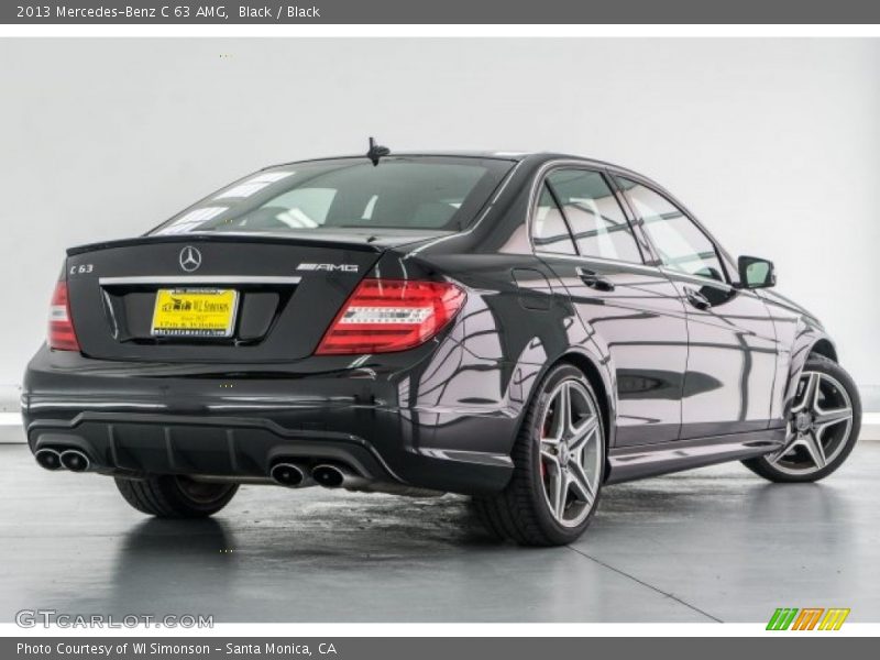 Black / Black 2013 Mercedes-Benz C 63 AMG