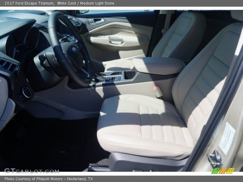 White Gold / Medium Light Stone 2017 Ford Escape Titanium