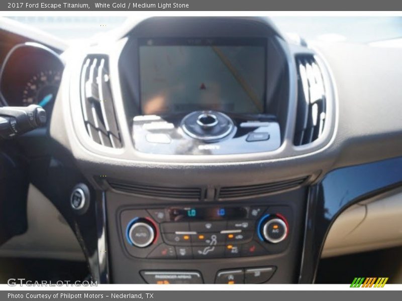 White Gold / Medium Light Stone 2017 Ford Escape Titanium