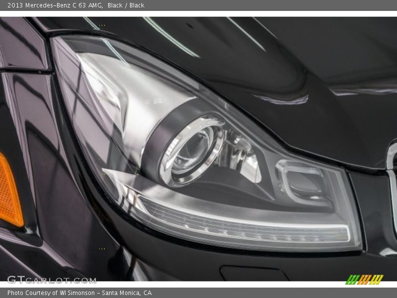 Black / Black 2013 Mercedes-Benz C 63 AMG