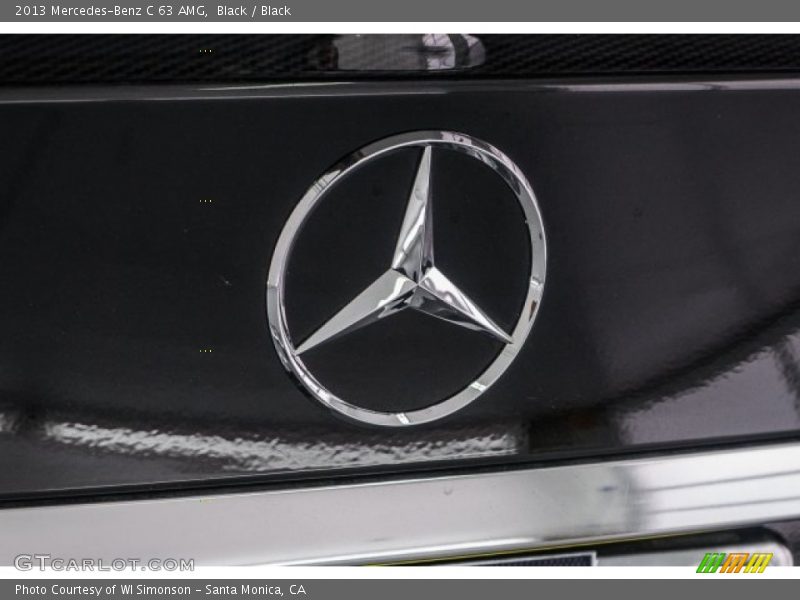 Black / Black 2013 Mercedes-Benz C 63 AMG